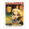 thumbnail image 1 of Shanghai Express - Starring Marlene Dietrich - Vintage French Movie Poster by Roger Soubie c.1932 - Fine Art Matte Paper Print (Unframed) 20x26in, 1 of 4