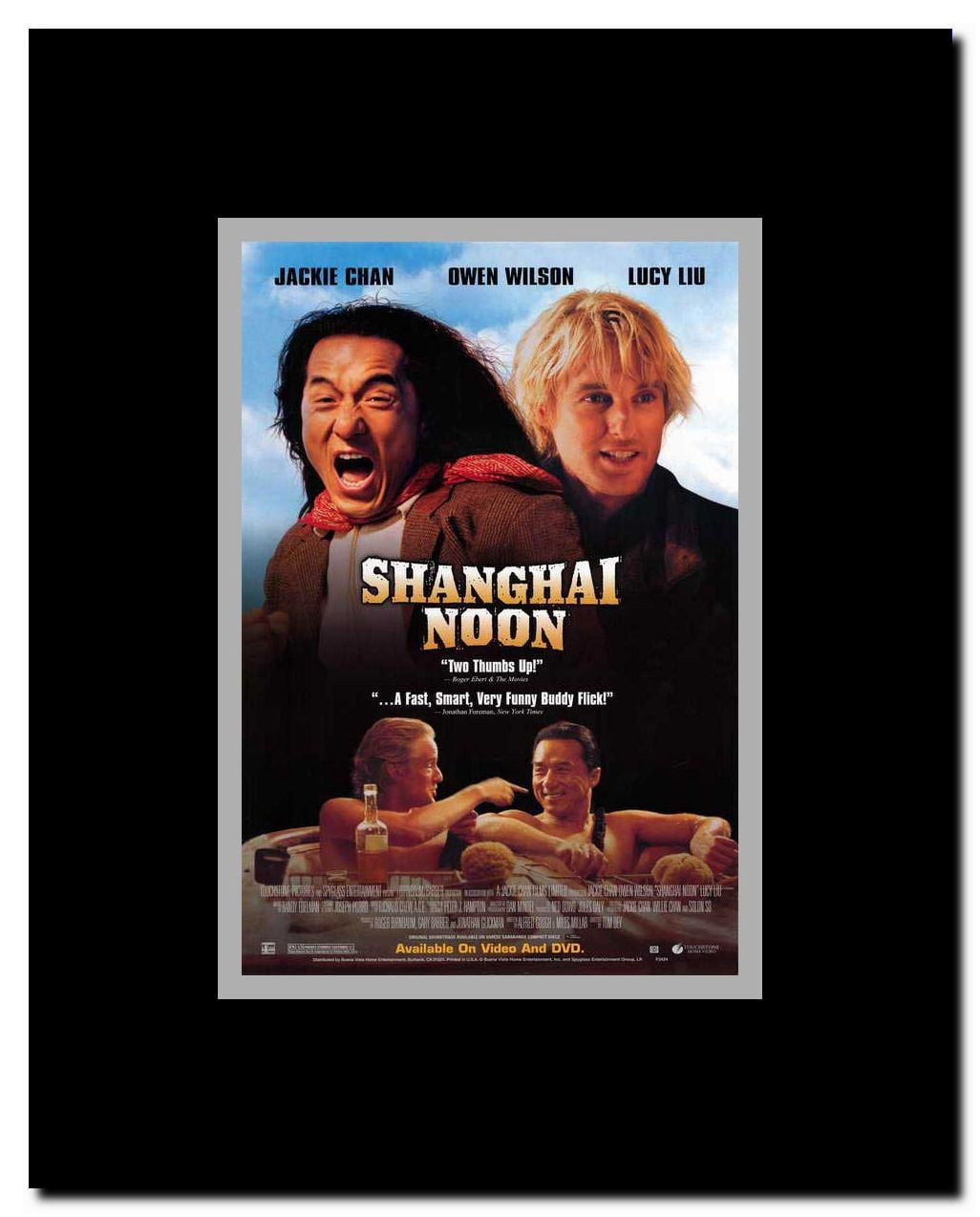 Shanghai Noon Framed Movie Poster