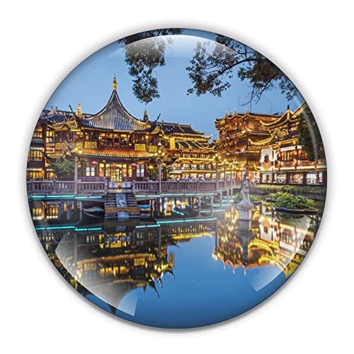 Shanghai Paperweight in Gift Box, 3 Inch Crystal Dome, Perfect for House Warming Gift