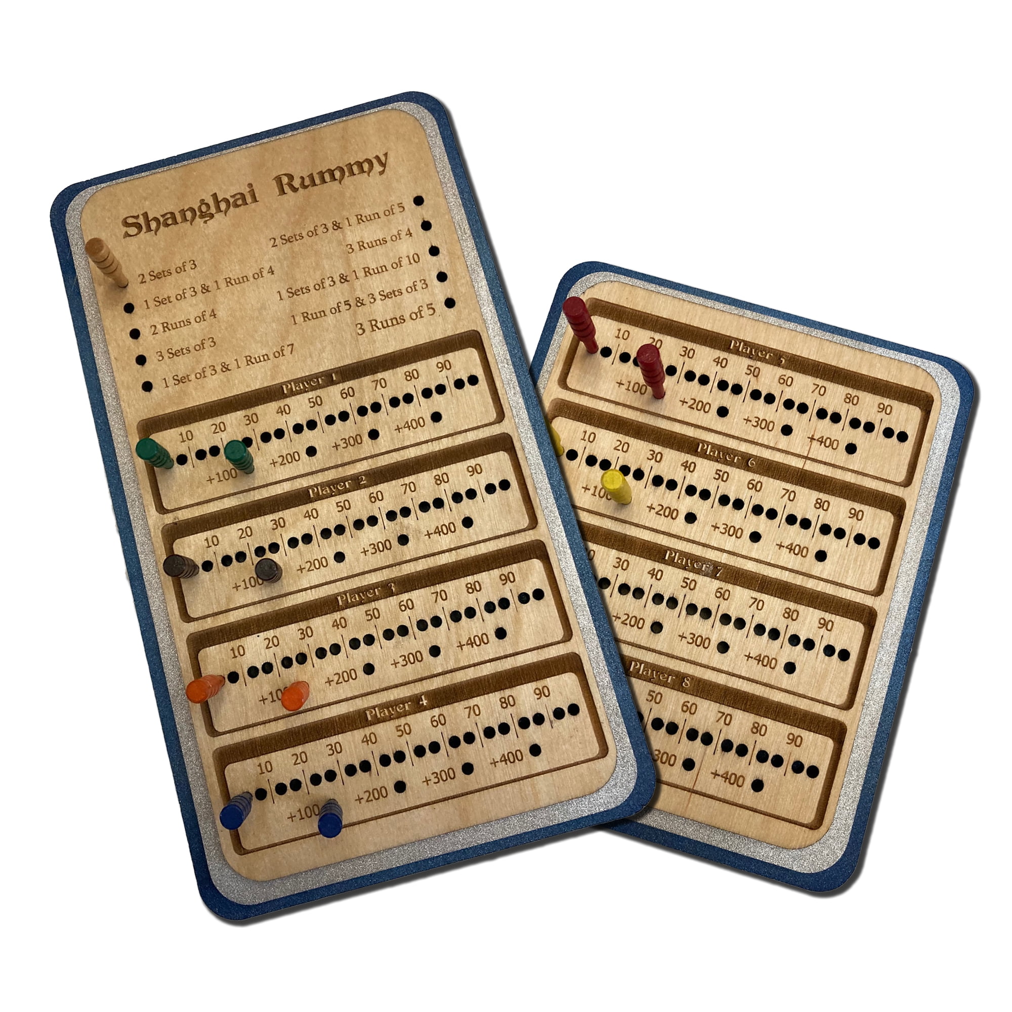 Shanghai Rummy Scorecard: Adult Card Game Scoreboard - Walmart.com