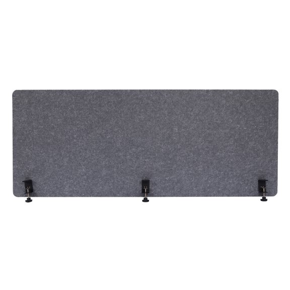 Shangmakel 60" * 24" Desk Divider Privacy Panel Desktop Mounted Privacy Cubicle Panel