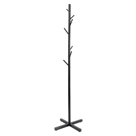 Shangmakel Black Tree Coat Rack Stand Freestanding, Heavy Duty Iron Floor Clothes Hanger with Scratch-Resistant Coating, for Entryway Bedroom