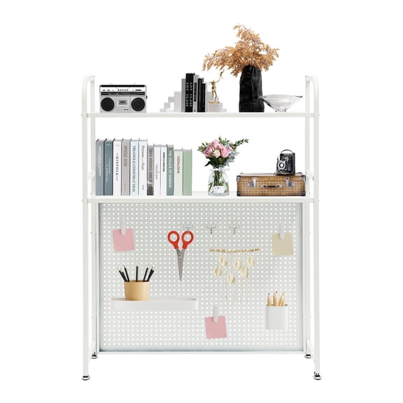 Shangmakel Desktop Organizer, Storage Rack, Table Shelf for Offices, Living Rooms, Bedrooms, Dormitories, Kitchens ,White