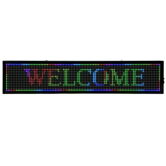 Shangmakel LED Sign Programmable Scrolling Message Display Board Advertising Ultra-thin Flexible Bluetooth LED Sign with WiFi+USB for Advertising Programmable Scrolling Sign