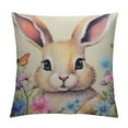 thumbnail image 1 of Shangniulu Bunny Pillow Easter Pillow Covers Red Colorful Flowers Pillow Cases Egg Easter Pillows Decorative Throw Pillows Spring Home Decor for Couch Bed Sofa, 1 of 5