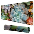 thumbnail image 1 of Shangniulu Cute Succulents Mouse Pad, Natural Plants Mousepad for Design, Anti-Slip Rubber Base Wireless Mouse Pads for Laptop 31.5x11.8 in, 1 of 6