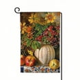 thumbnail image 1 of Shangniulu Decorative Rustic Autumn Pumpkin Flower Crockery Welcome Flags Seasonal Garden Flags Vertical Double Sided Yard Flags Banner Outdoor Flag for Outside, Lawn, Decor White, 1 of 6