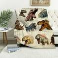 thumbnail image 1 of Shangniulu Dinosaur Blanket - 50x60 Inch Flannel Blanket Home Decor Sofa Blanket - Adorable Dinosaur Blanket for Boy or Girl, 1 of 6