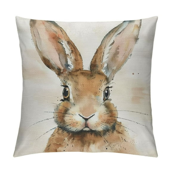 Shangniulu Easter Rabbit Throw Pillow Case Cushion Cover Spring Home Decoration Short Plush Material，Multiple sizes available