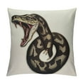 thumbnail image 1 of Shangniulu Embroidery Snake Pillow Cover Throw Pillow Case Cushion Cover Home Decoration Soft Square Multiple Sizes Available, 1 of 5
