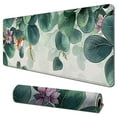 thumbnail image 1 of Shangniulu Eucalyptus Leaf Large Mouse Pad Watercolor Flowers Mouse Pad XL ,Spring/Summer Extended Keyboard Mat with Precision Stitched Edges and Non-Slip Rubber 31.5x11.8 in, 1 of 6