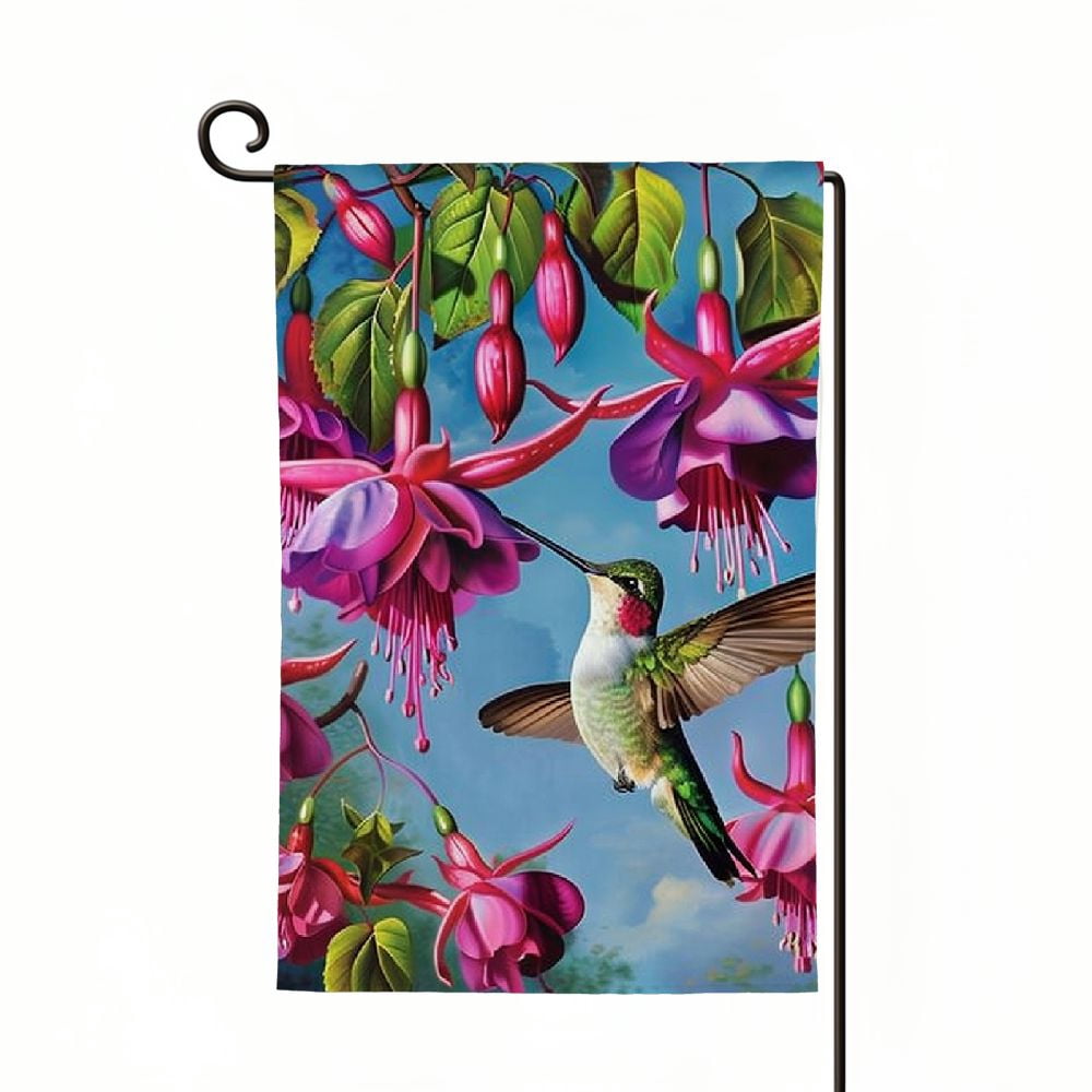 Shangniulu Flight Of The Hummingbirds Spring Garden Flag Floral Garden ...