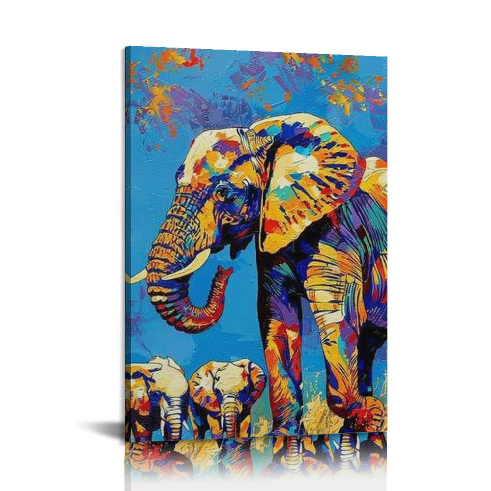 Shangniulu Funny Cute Elephant Pictures for Kids Little Boys Room Decor