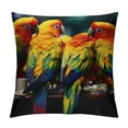 thumbnail image 1 of Shangniulu  Parrot Birds Throw Pillow Covers Decorative Pillowcases Soft Cushion Covers for Sofa Couch Bed Home Decor, 1 of 5