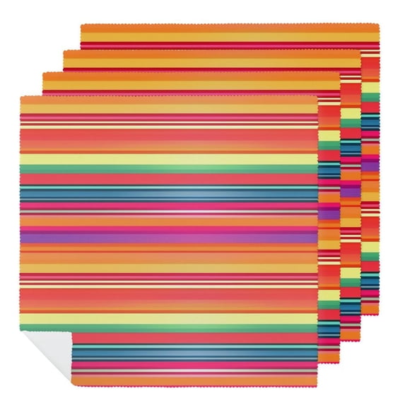 Shangniulu Party Cloth Napkins Dinner Table Napkins, Washable Reusable Polyester Napkins for Home Holiday Party Wedding Table Setting Decoration 2 PCS