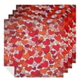 thumbnail image 1 of Shangniulu Red Heart Cloth Table Napkins Polyester Washable Decoration Dinner Napkins for Kitchen  4 PCS, 1 of 7