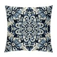 thumbnail image 1 of Shangniulu Short Plush Pillow Covers Mexican Talavera Square Pillow Case for Bedroom, Sofa, Car Decoration,Various sizes available, 1 of 5