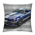 thumbnail image 1 of Shangniulu Teen Room Throw Pillow Cushion Cover, American Auto Racing Theme Car Sports Competition Speed Winner Boys Graphic, Decorative Square Accent Pillow Case, 1 of 5