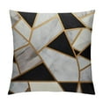 thumbnail image 1 of Shangniulu Throw Pillow Cover Black and White Marble Background for Couch Sofa Bed Car Seats Home Decorative Short Plush Throw Pillow Case, 1 of 5