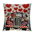 thumbnail image 1 of Shangniulu Valentines Day Pillow Covers Red Black Buffalo Plaid Love Heart Truck Decor Valentines Day Throw Pillows Decorative Cushion Cases Valentine Decorations White, 1 of 5