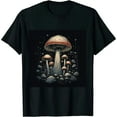 thumbnail image 1 of Shangniulu Vintage Mushroom Goblincore Moon Forest Mushroom Moon T-Shirt, 1 of 3