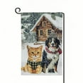 thumbnail image 1 of Shangniulu Welcome Winter Black Garden Flag, Burlap Small Snow Dog Garden Yard House Flags for Winter Outside Outdoor Decoration (ONLY FLAG) White, 1 of 6