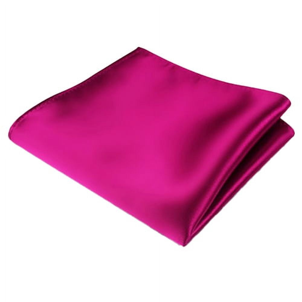 Shangqer Men's Satin Solid Plain Color Handkerchief Hanky Pocket Square ...