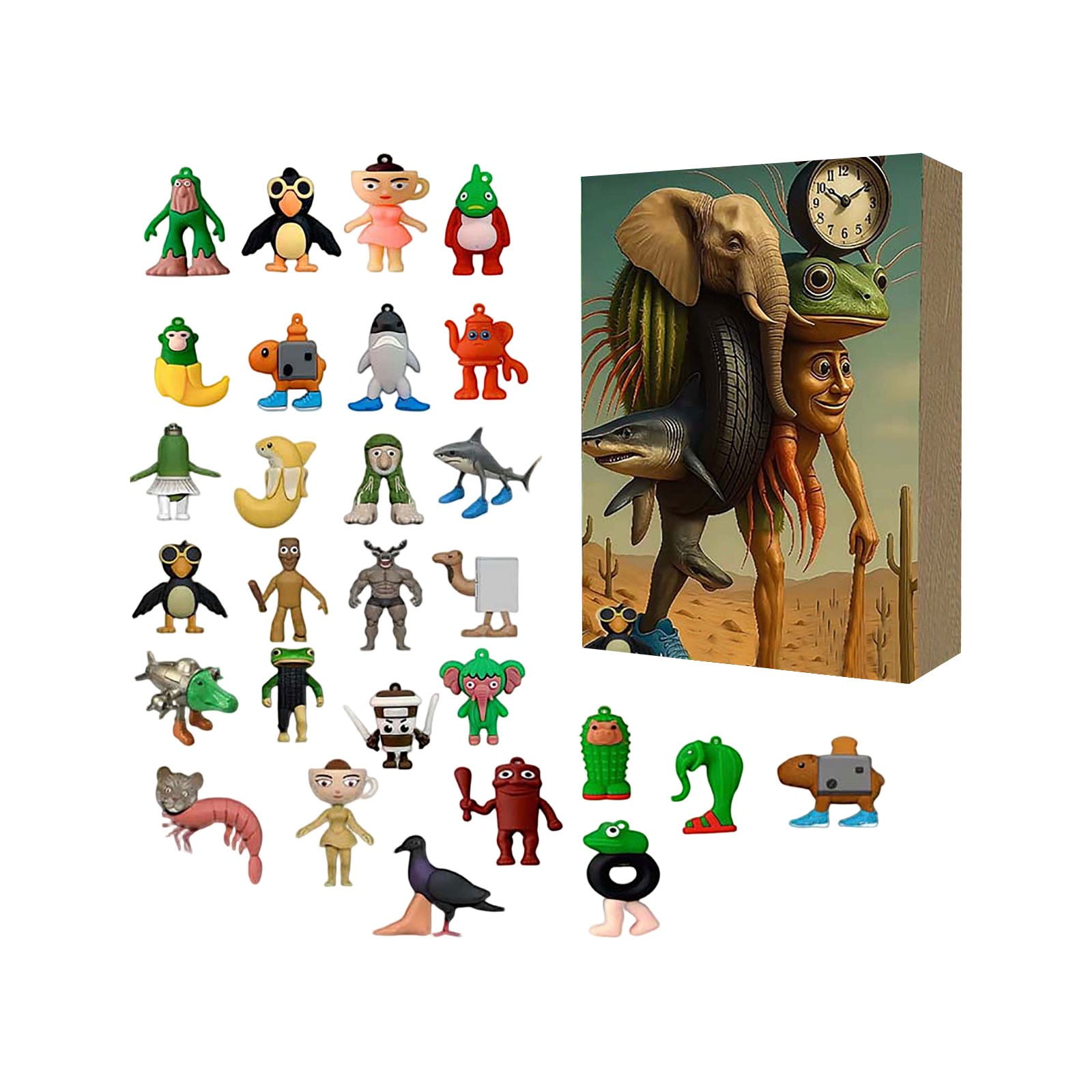 8 20 PIEZAS Figuras de acción de Brainrot italiano Juego de cartas