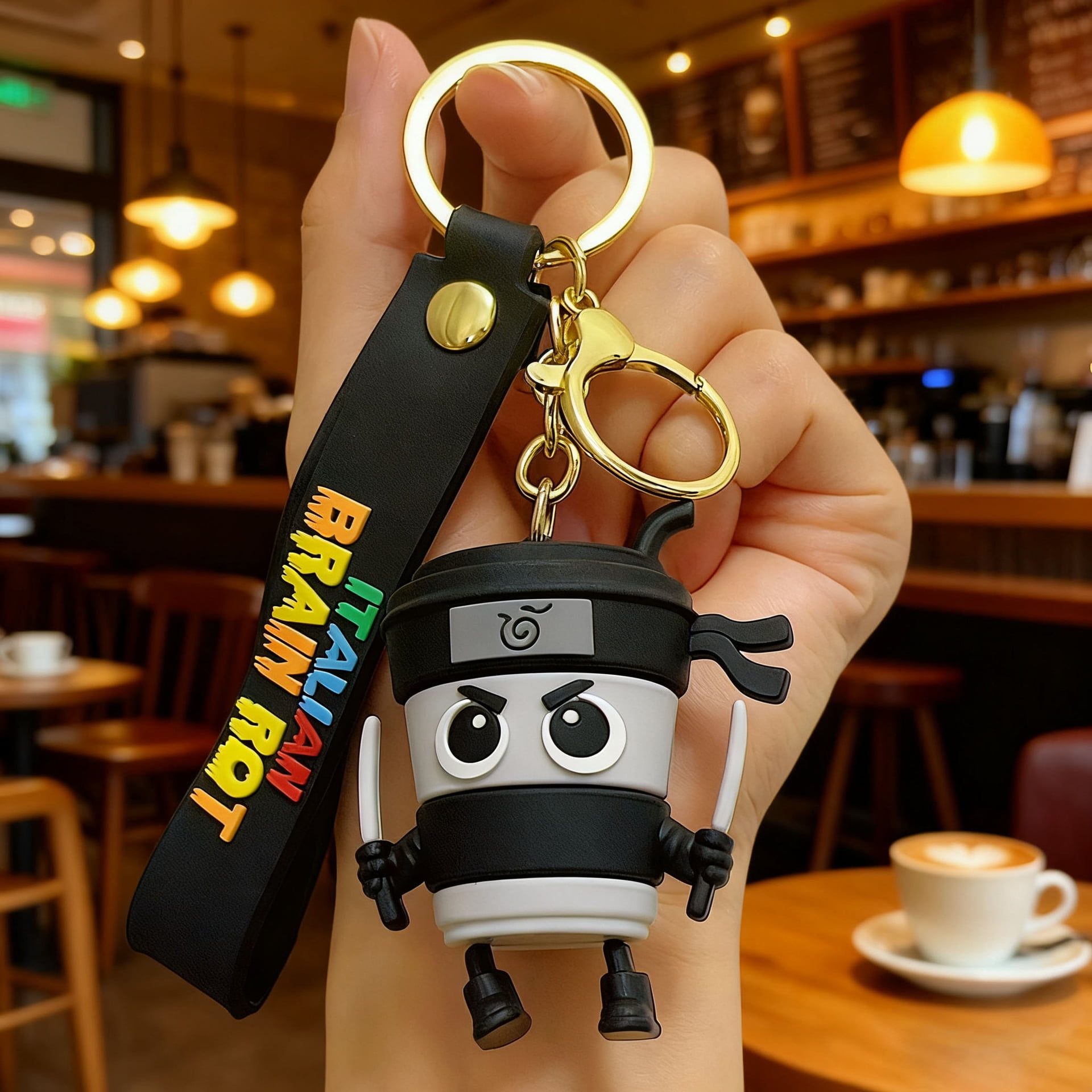 Shanhaijing Keychain Cartoon Stick Figure Shark Plush Keychain Marine ...