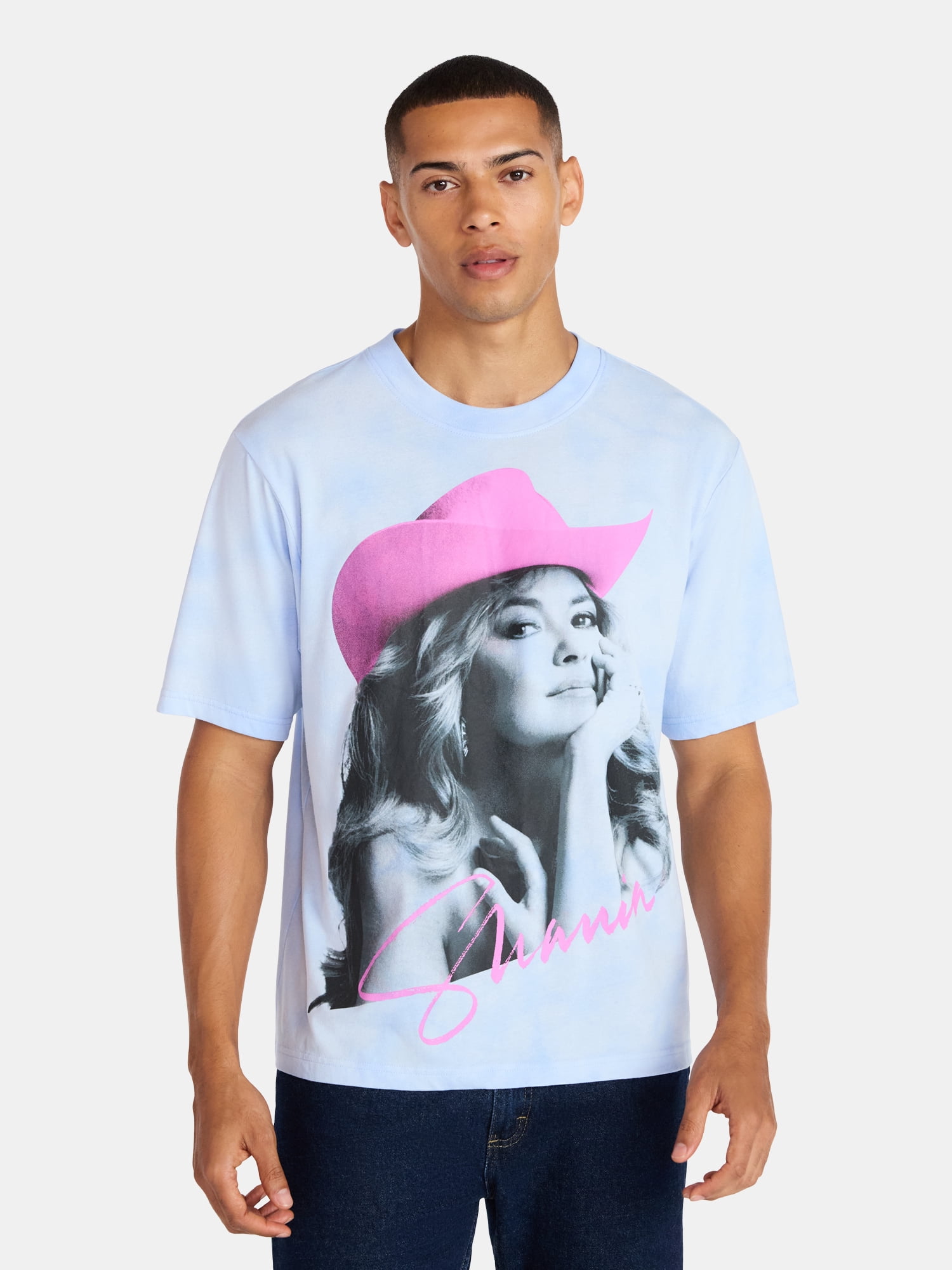 Shania Twain Oversized Boxy Fit Pride Graphic Tee, Men's Sizes XS-3XL