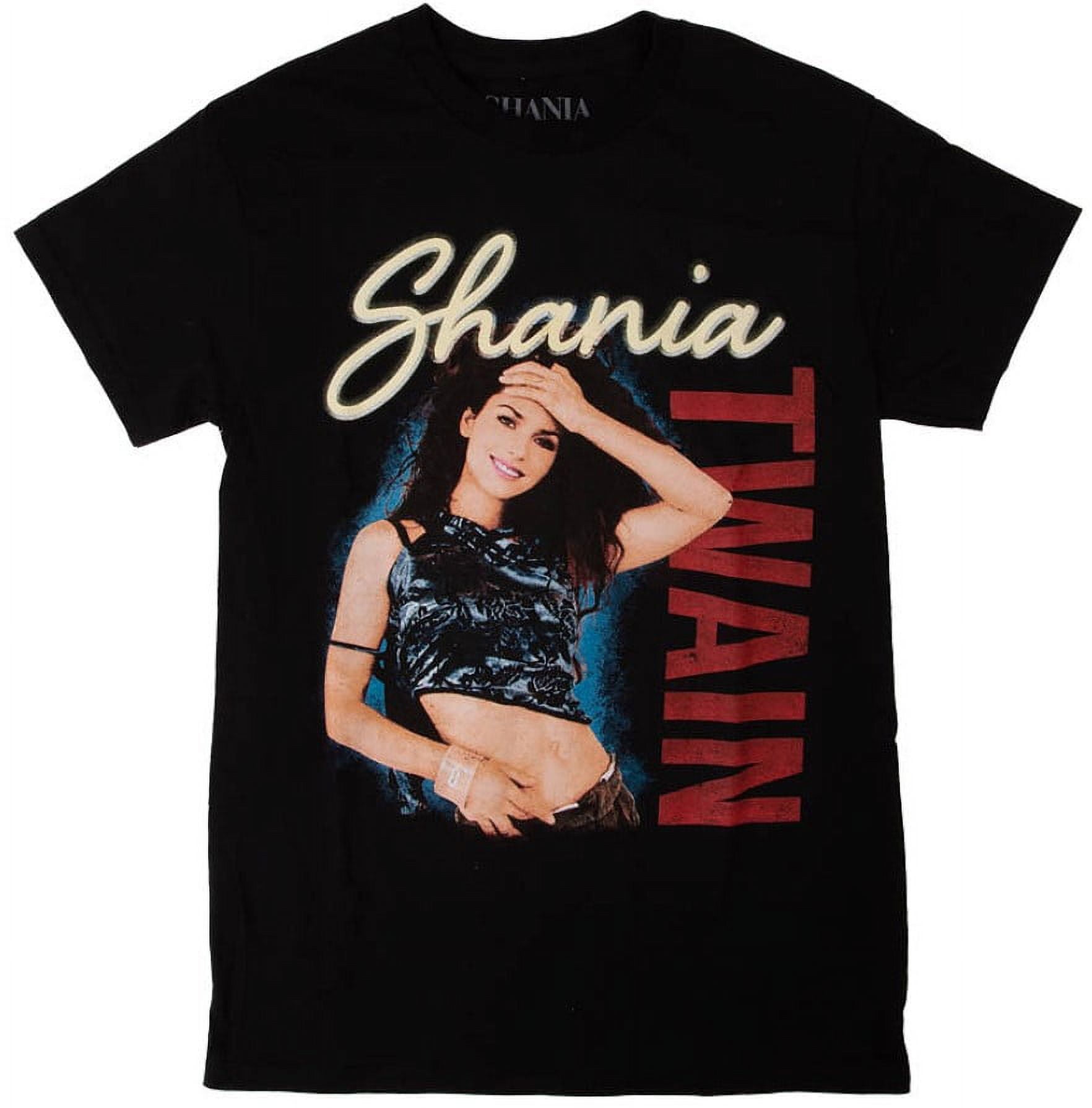 Shania Twain Men's Officially Licensed Photographic Image Graphic Tee TShirt (XXLarge, Black