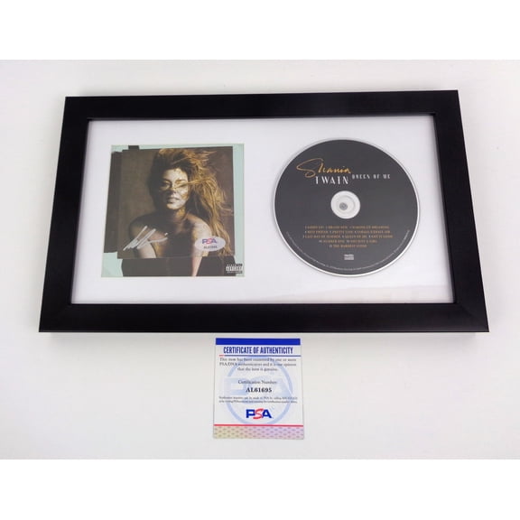 Shania Twain Signed Autograph Queen Of Me CD Framed PSA/DNA COA B