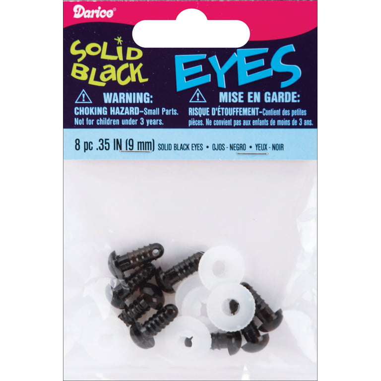 Darice Sew on Eyes Movable Black - 15mm