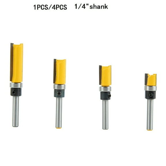 Shank Straight Edge Trimming Router Bit Cleaning Flush Trim Milling Cutter-New 2# Fangkenuo