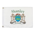 thumbnail image 1 of Shanley Irish Coat of Arms Small White Flag - 16"x10.5" inches, 1 of 1