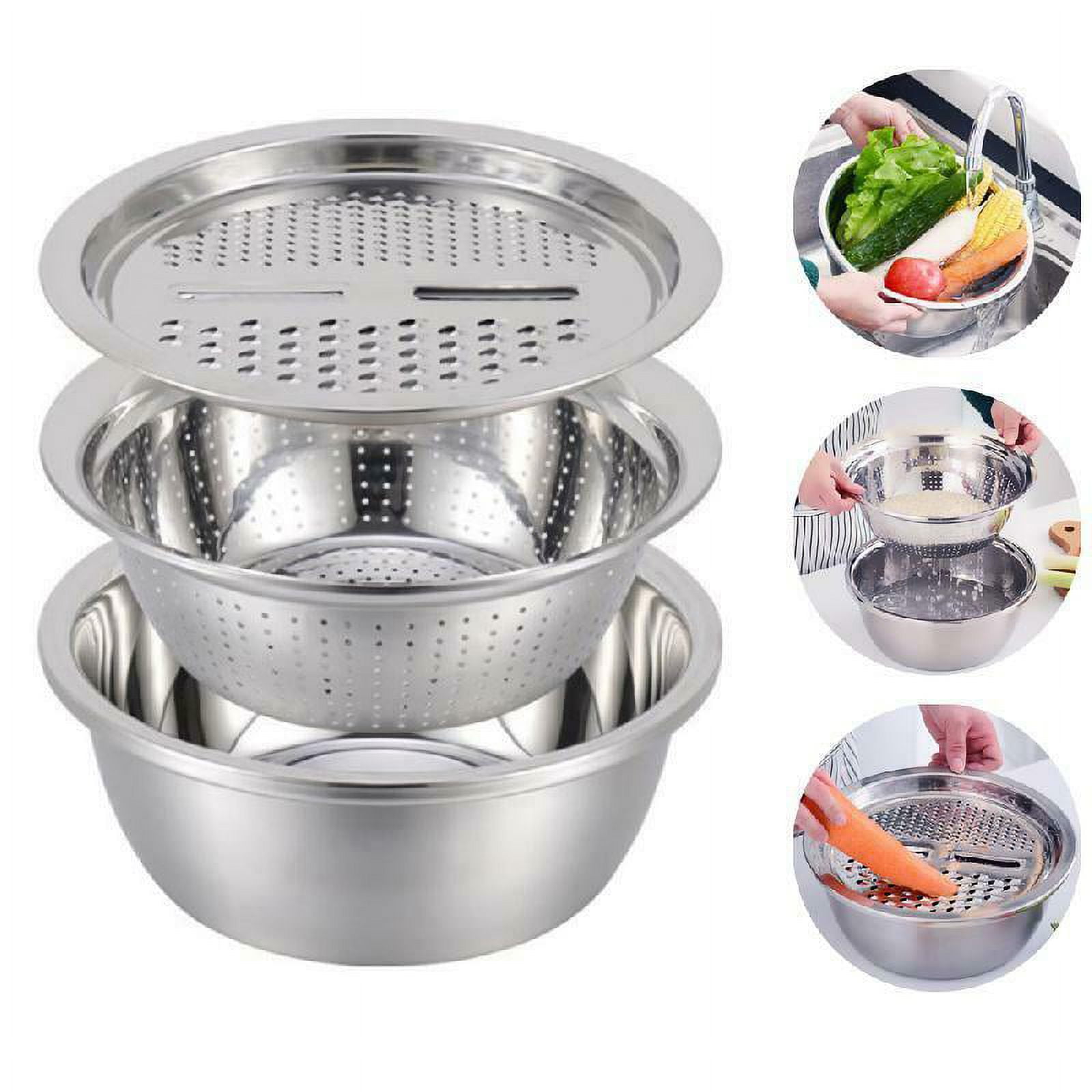  Vegetable Slicer 3 in 1 with Three Nozzles Stainless