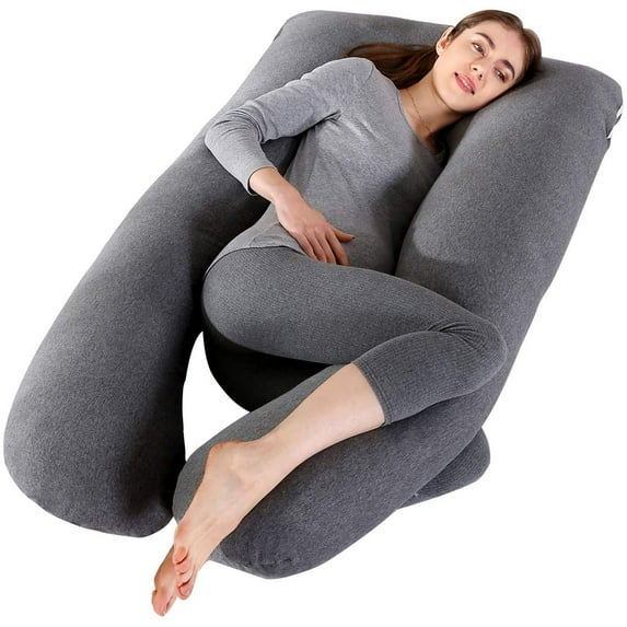 Shanna Pregnancy Pillow with Cooling Cover - Oversized U Shaped Body Pillow for Pregnant Women