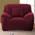 thumbnail image 1 of Shanna Stretch Sofa Slipcover Non Slip Couch Covers for 1 2 3 4 Seater and Sectional Couch, Sofa Furniture Protector(1 Seater,Burgundy), 1 of 7