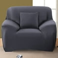 thumbnail image 1 of Shanna Stretch Sofa Slipcover Non Slip Couch Covers for 1 2 3 4 Seater and Sectional Couch, Sofa Furniture Protector(1 Seater,Dark Gray), 1 of 7