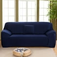 thumbnail image 1 of Shanna Stretch Sofa Slipcover Non Slip Couch Covers for 1 2 3 4 Seater and Sectional Couch, Sofa Furniture Protector(2 Seater,Navy), 1 of 7