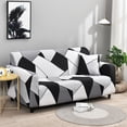 thumbnail image 1 of Shanna Stretch Sofa Slipcover Non Slip Couch Covers for 1 2 3 4 Seater and Sectional Couch, Sofa Furniture Protector(3 Seater,Black White Gray), 1 of 8