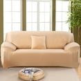 thumbnail image 1 of Shanna Stretch Sofa Slipcover Non Slip Couch Covers for 1 2 3 4 Seater and Sectional Couch, Sofa Furniture Protector(4 Seater,Beige), 1 of 7