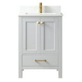 thumbnail image 1 of Shannon 24" Single Sink Bathroom Vanity White Stone Top in Gray No Mirror, 1 of 9