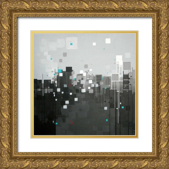Shannon, Carol Joy 26x26 Gold Ornate Wood Framed with Double Matting Museum Art Print Titled - Monochrome I