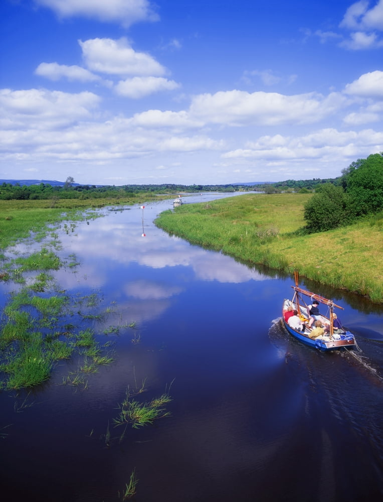 Shannon-Erne Waterway Ballinamore-Ballyconnell Canal Keshcarrigan Co Leitrim Ireland Canvas Art - The Irish Image Collection Design Pics (26 x 34)