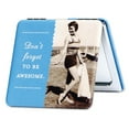 thumbnail image 1 of Shannon Martin Design Don't Forget To Be Awesome Compact Mirror in Blue, 1 of 1