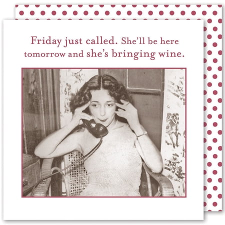 Shannon Martin Design Friday Just Called Napkin N/A N/A