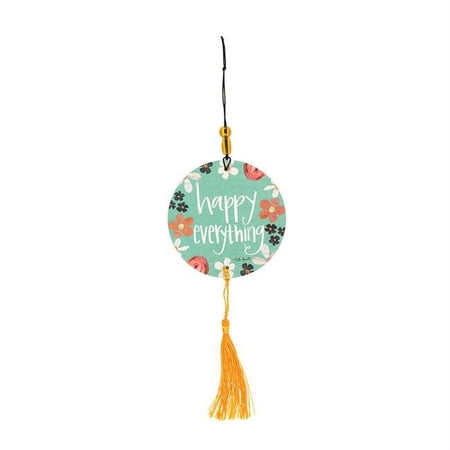 Shannon Road Gifts 26461X Happy Everything with Beads & Tassel Car Air Freshener, Lavender
