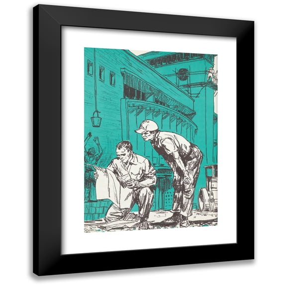 Shannon Stirnweis 11x14 Black Modern Framed Museum Art Print Titled - Getting to Know the British West Indies Pl9 (1962)