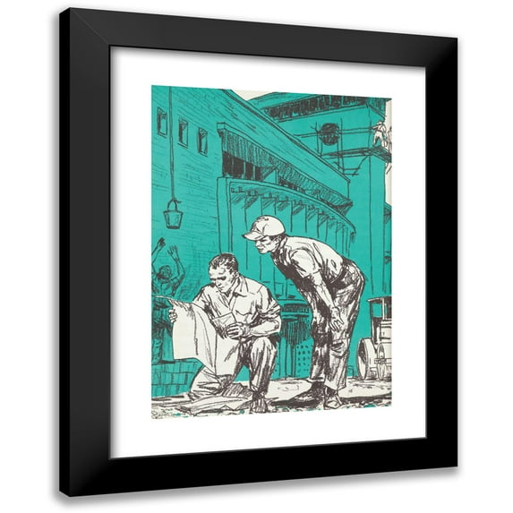 Shannon Stirnweis 14x18 Black Modern Framed Museum Art Print Titled - Getting to Know the British West Indies Pl9 (1962)